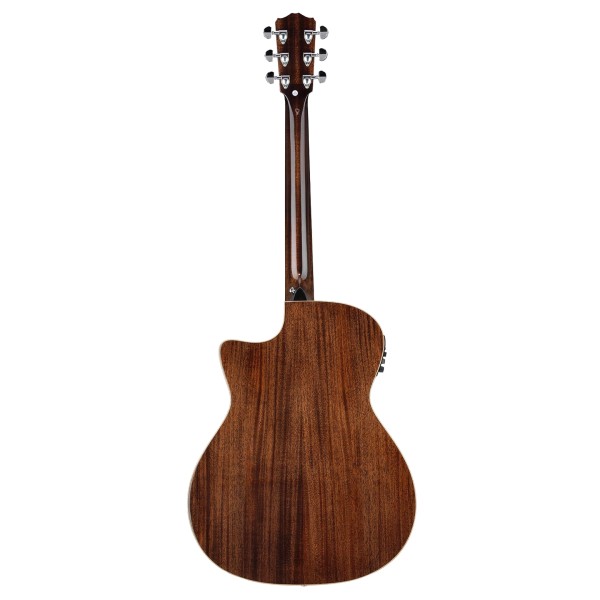 Ferndale Ga3-ce Grand Auditorium Cutaway Electro Mahogany Sapele - back 