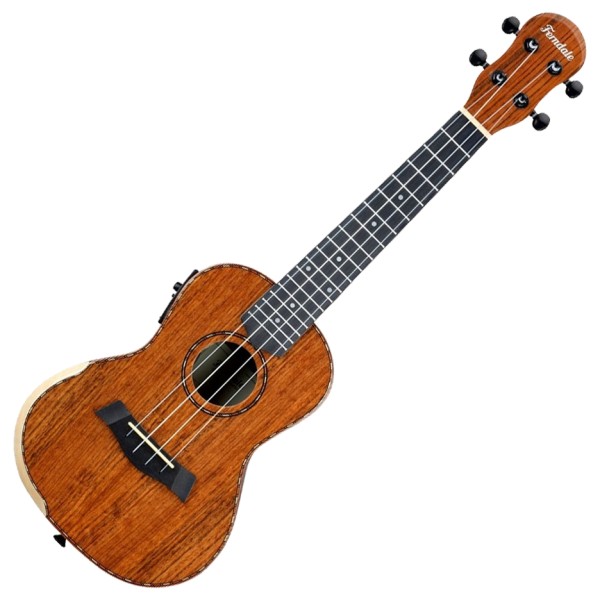 Ferndale Uc-e-w Ukulele Concert Electro Walnut - front