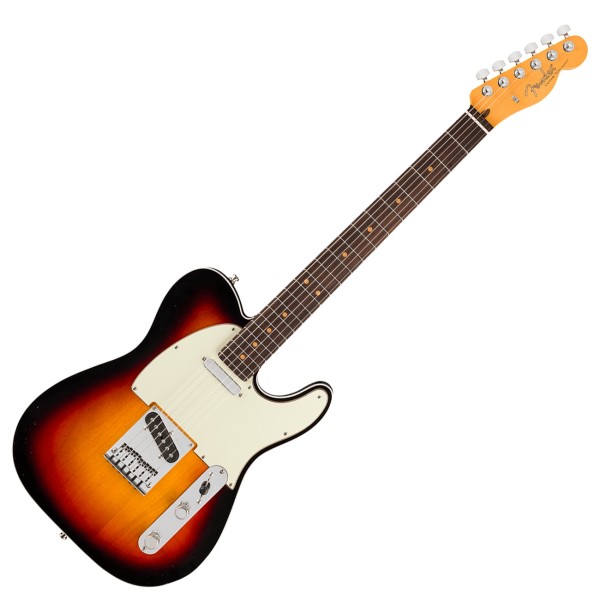 Fender American Ultra Luxe '60s Telecaster Custom RW, 3-Color Sunburst - front