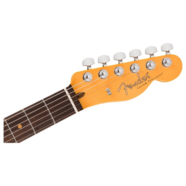 Fender American Ultra Luxe '60s Telecaster Custom RW, 3-Color Sunburst - headstock 