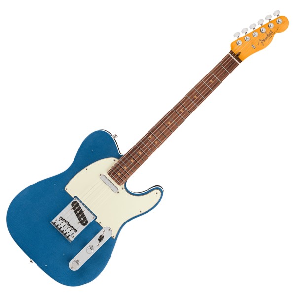 Fender American Ultra Luxe '60s Telecaster Custom RW, Lake Placid Blue - front