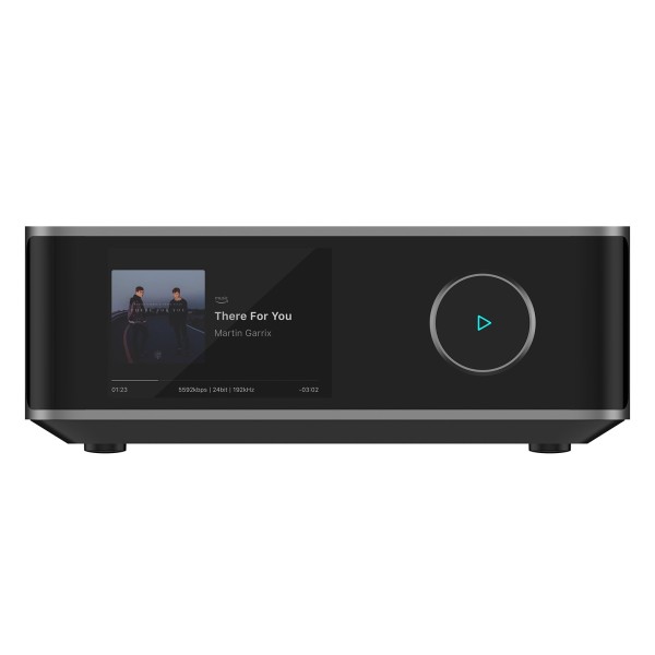WiiM Amp Ultra Streaming Amplifier, Space Grey - front sq 