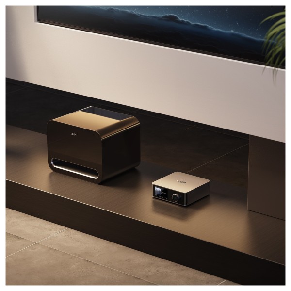 WiiM Sub Pro Subwoofer, Black - lifestyle -8