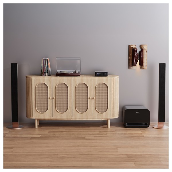 WiiM Sub Pro Subwoofer, Black - lifestyle - 9