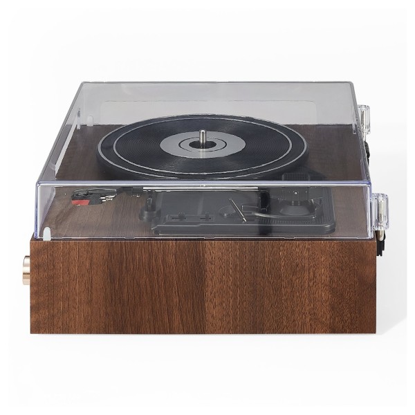 Crosley Miles Turntable, Walnut - Side