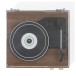 Crosley Miles Turntable, Walnut - Top Closed