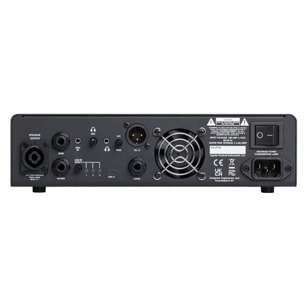 Aguilar AG500 V2 Lightweight Bass Head - back 