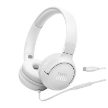 JBL Tune 520C USB-C On-Ear Headphones, White
