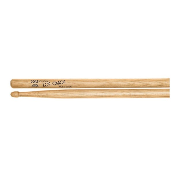Los Cabos 55AB Red Hickory Wood Tip Drumsticks