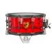 SJC Drums Josh Dun Torch 14 x 6.5'' Snare Drum, Red Acrylic