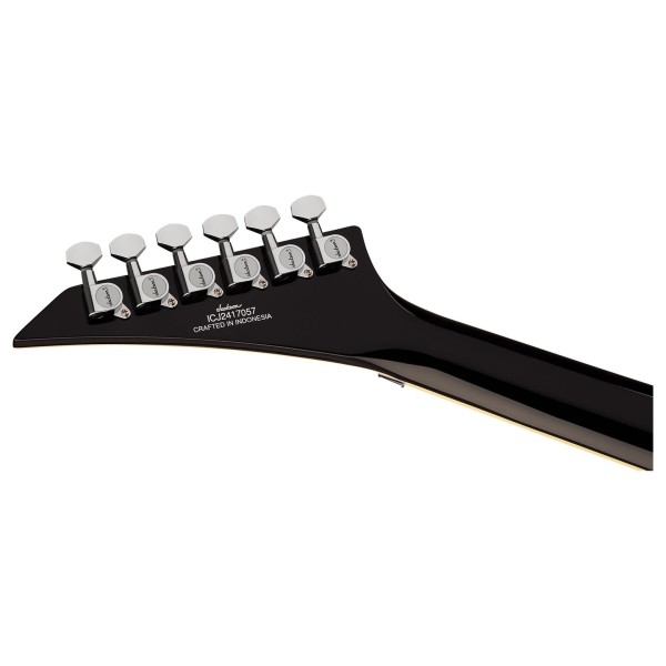 Jackson Pro Plus Limited Edition Pure Metal King V KV1A EB, Gloss Black - headstock back 