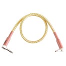 Tourtech 0.6m/2ft Braided Tweed Angled Guitar Cable