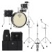 Dixon Drums 'Little Roomer' Gig Pack w/Hardware & Bags, Black Coal