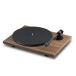 Pro-Ject E1.2 Turntable, Walnut - face left 