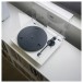 Pro-Ject E1.2 Turntable, White - lifestyle 2 