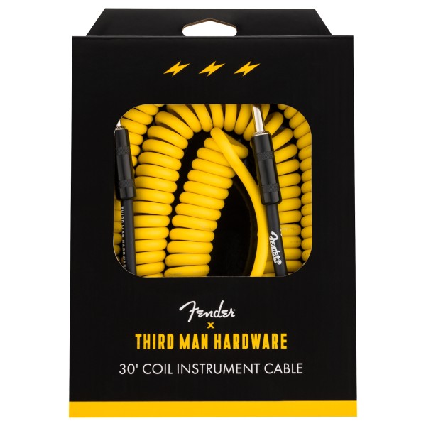 Fender 30' Coil Cable, Fender x Third Man Hardware, Yellow - case front