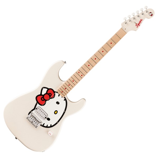 Squier Fender x Hello Kitty White Stratocaster at Gear4music