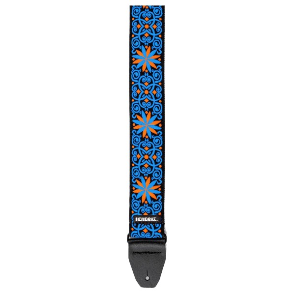 Dunlop Strap - Hendrix Blacklight Fillmore Blue - straight