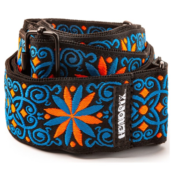 Dunlop Strap - Hendrix Blacklight Fillmore Blue - rolled