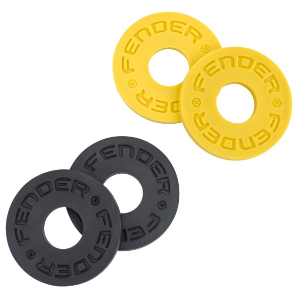 Fender Strap Blocks Third Man Records, 2 x Black and 2 x Yellow 