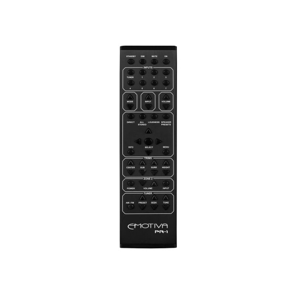 Emotiva XMC2+ 16 Channel AV Processor, Black - remote 