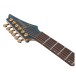 Ibanez SML721 Multi Scale, Midnight Arctic Ocean Matte - headstock 