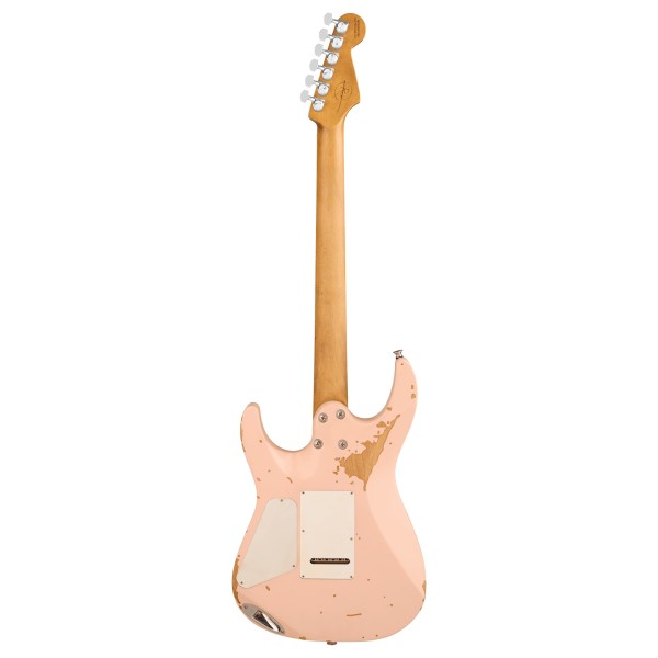 Charvel Pro-Mod Signature Rick Graham DK24 2PT CM, Worn Shell Pink - back 