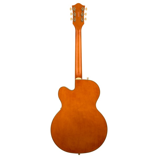 Grestch Synchromatic Nashville Hollow Body Single-Cut with Bigsby EB, 50's Orange Stain - back 
