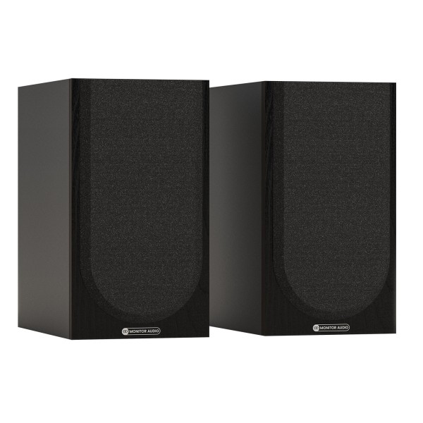 Monitor Audio Bronze 50 7G Bookshelf Speakers, Black - daul grille