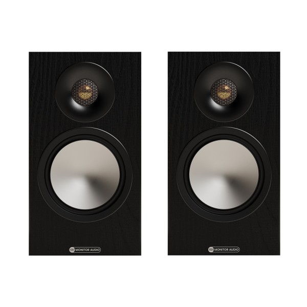 Monitor Audio Bronze 50 7G Bookshelf Speakers, Walnut - front square 