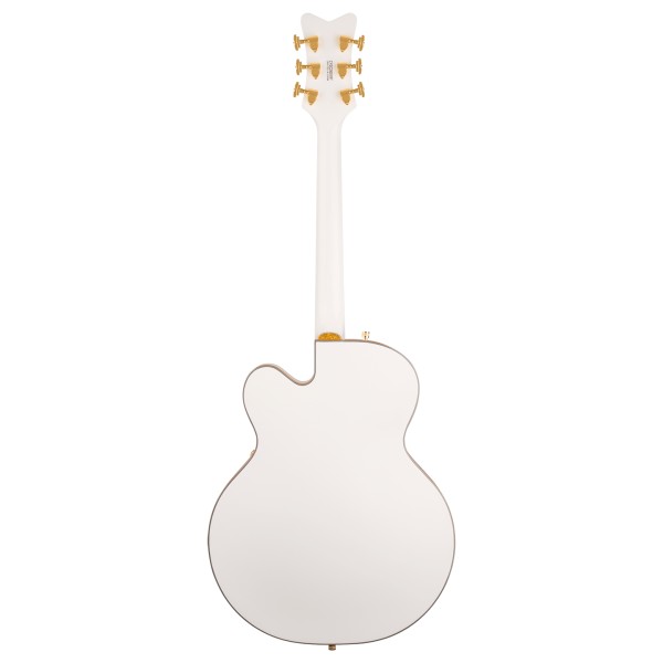 Grestch Synchromatic Falcon Hollow Body Single-Cut with Bigsby EB, Snowcrest White - back