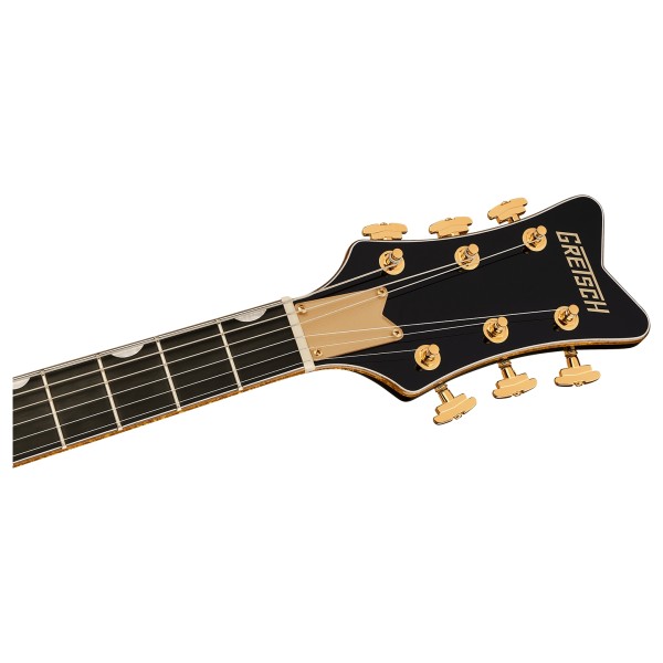 Grestch Synchromatic Falcon Hollow Body Single-Cut with Bigsby EB, Black - headstock 