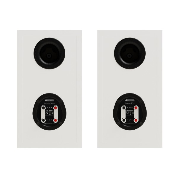 Monitor Audio Bronze 50 7G Bookshelf Speakers, White - rear 