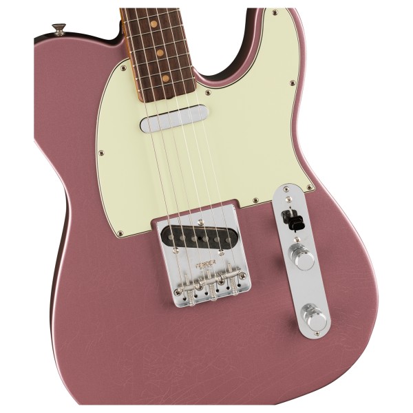 Fender Vintera II Road Worn '60s Telecaster RW, Burgundy Mist Metallic - body 