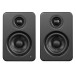 YU2 Bookshelf Speakers, Matte Black - Front