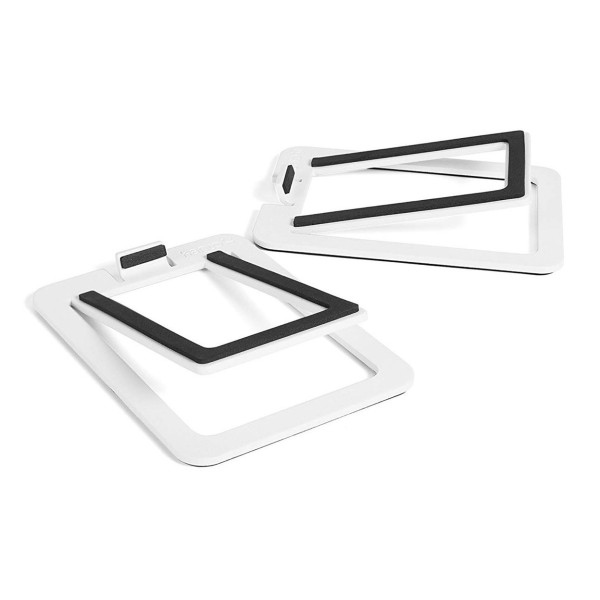 Kanto S2 Desktop Speaker Stands (Small), White - Angled