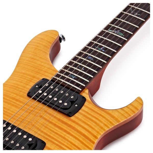 PRS SE Paul's Guitar, Amber w/ Tobacco Black