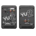 YU2 Bookshelf Speakers, Black - Rear