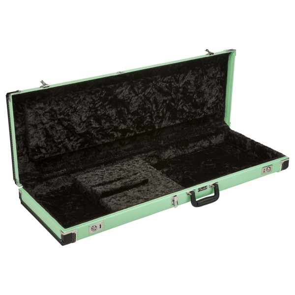 Fender Vintage Series Strat/Tele Case, Surf Green - open 