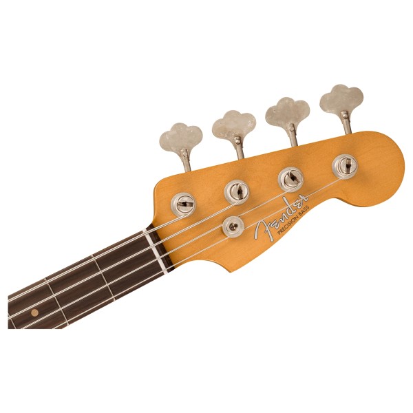 Fender Vintera II Road Worn '60s Precision Bass RW, Fiesta Red - headstock 