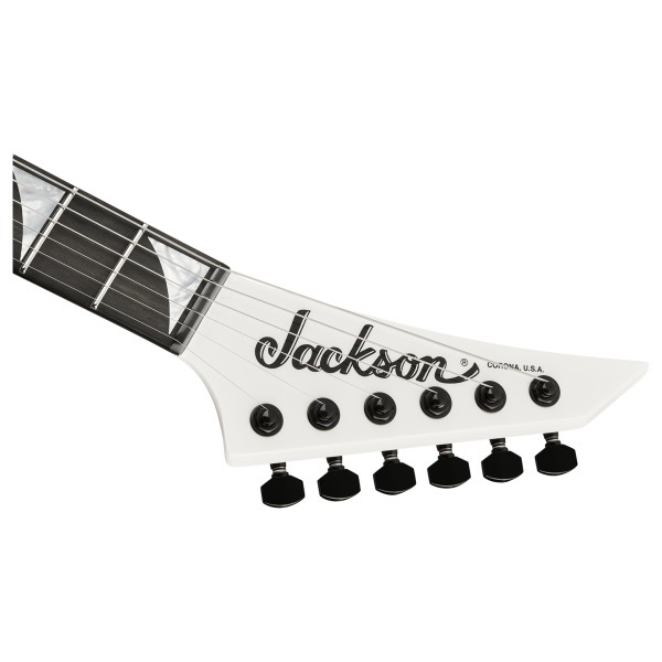 Jackson American Series Rhoads RR24 HT EB, Snow White - headstock 