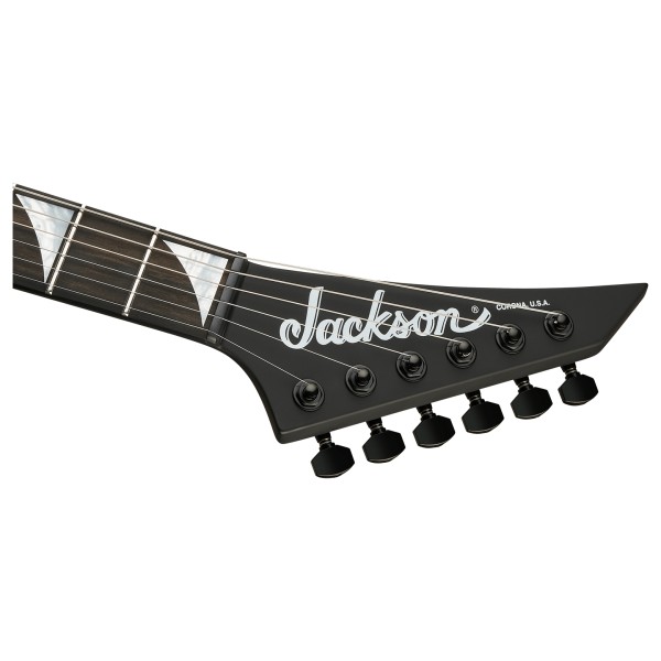 Jackson American Series Rhoads RR24 HT EB, Satin Black - headstock 