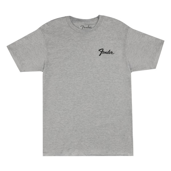 Fender Transition Logo Tee, Athletic Grey, S