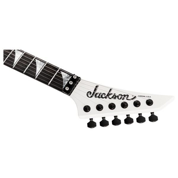 Jackson American Series Rhodes RR24 EB, Snow White - headstock 