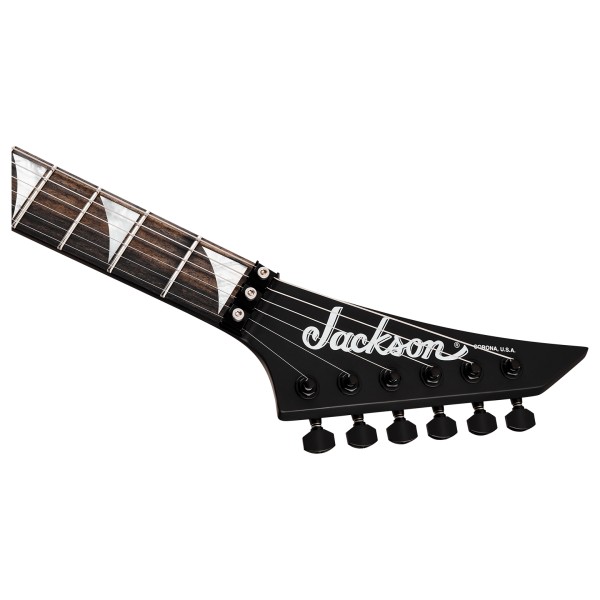 Jackson American Series Rhoads RR24 EB, Satin Black - headstock 