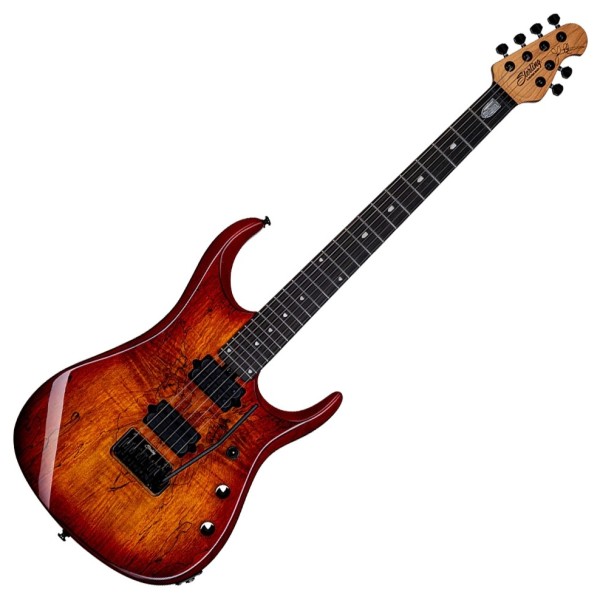 Sterling John Petrucci JP150D Spalted Maple, Blood Orange Burst - front