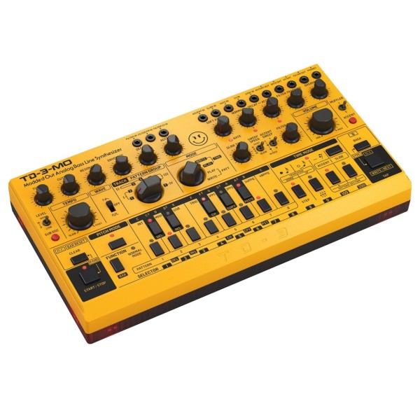 TD-3 Modded Out Analogue Bass Line Synthesizer - Angled