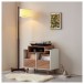 Norstone Oslo Vinyl 800 Cabinet, Black Satin / Walnut - liifestyle 2 