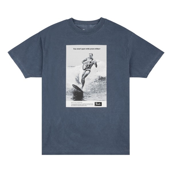 Fender Vintage Ad Surfer T-Shirt, Ocean, M