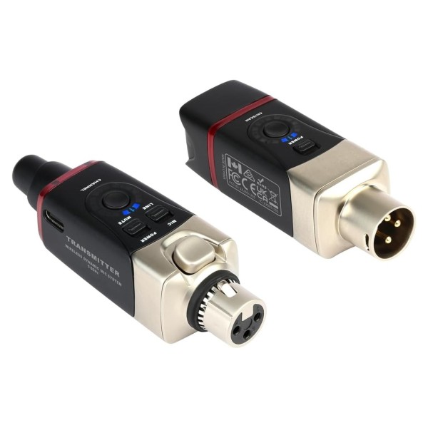 Xvive U35 5.8GHz Microphone Wireless System Transmitter and Receiver Side